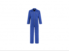 Kinderoverall katoen korenblauw